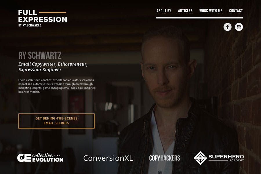 Ryan Schwartz Website Design